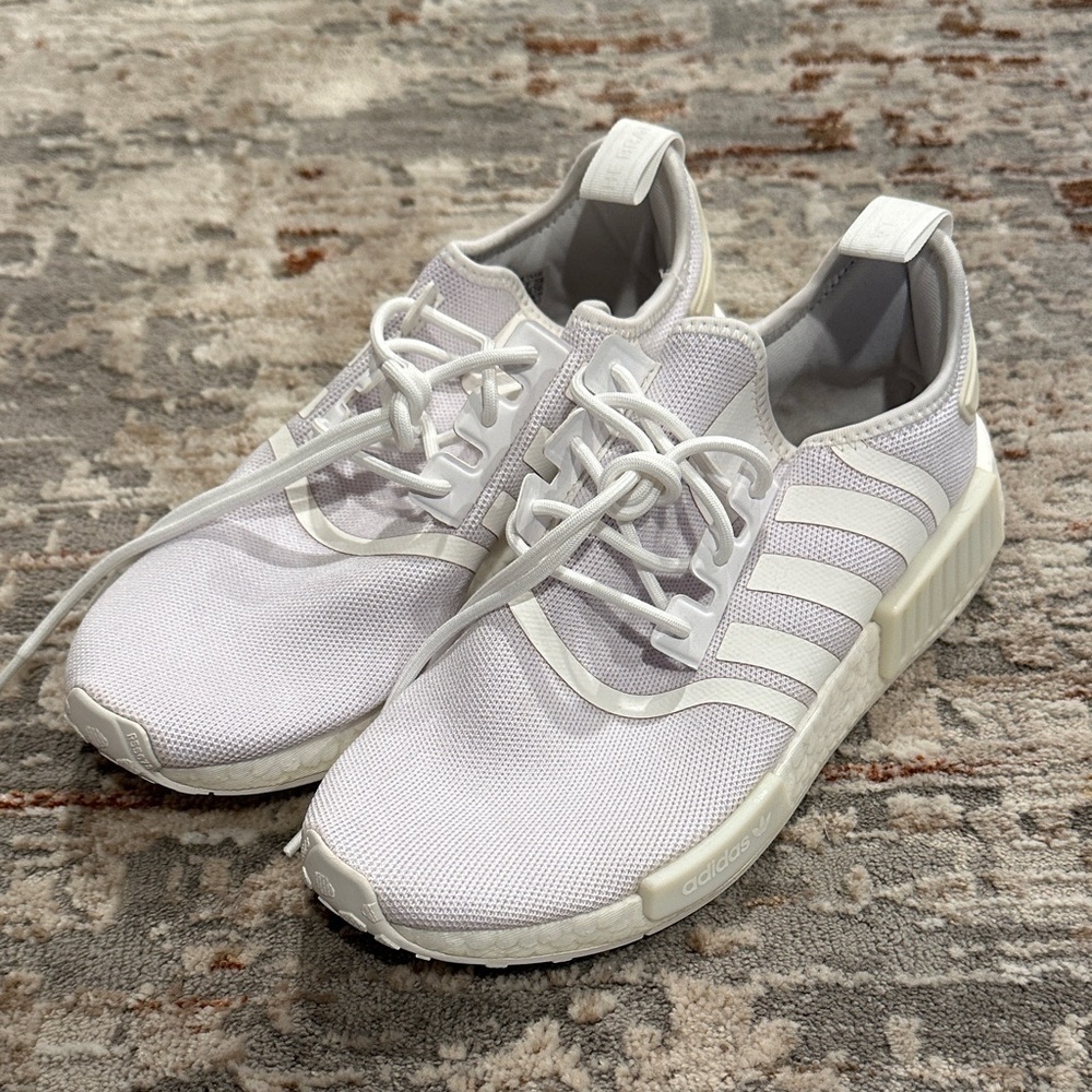 Adidas White and Cream Sneakers